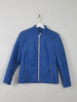 Women’s Blue Vintage Racing Style Ski Jacket S