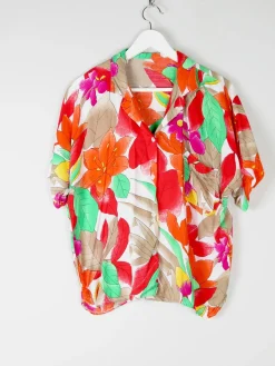 Women's Bright Vintage Blouse M