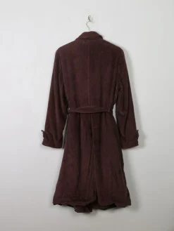 Women’s Brown Cord Trench Style Coat L/XL