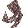 Women’s Brown 1970s Chain Print Scarf