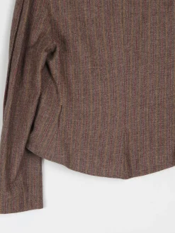 Women's Brown Tweed Fitted Cropped Jacket 10/12