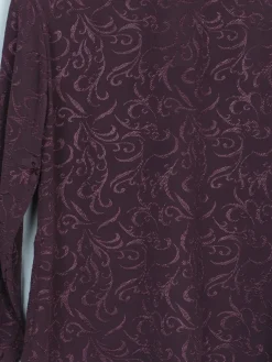 Women’s Brown Vintage Damask Shirt/Blouse S