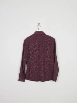 Women’s Brown Vintage Damask Shirt/Blouse S