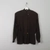 Women's Brown Vintage Silk Top S/M