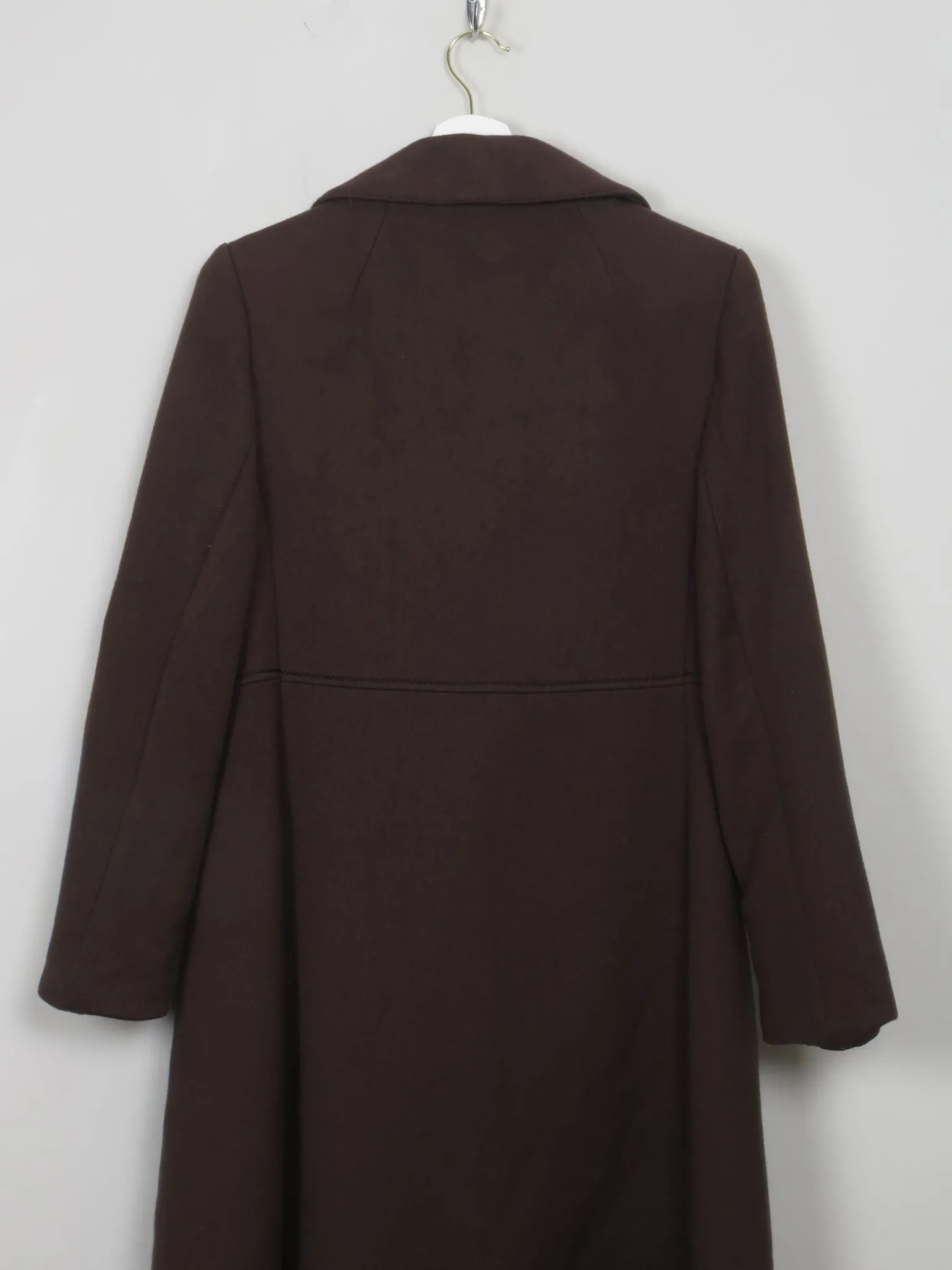 Women's Brown Vintage 60's/70s Wool Coat 10/ small 12