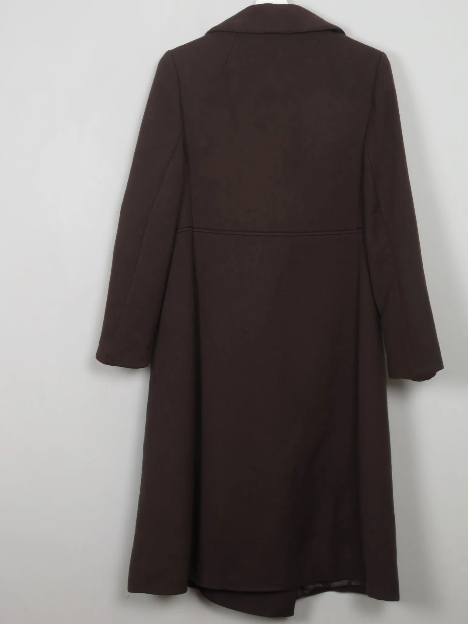 Women's Brown Vintage 60's/70s Wool Coat 10/ small 12
