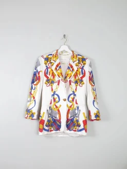 Women's Chain Print Vintage Escacda Trophy Jacket S