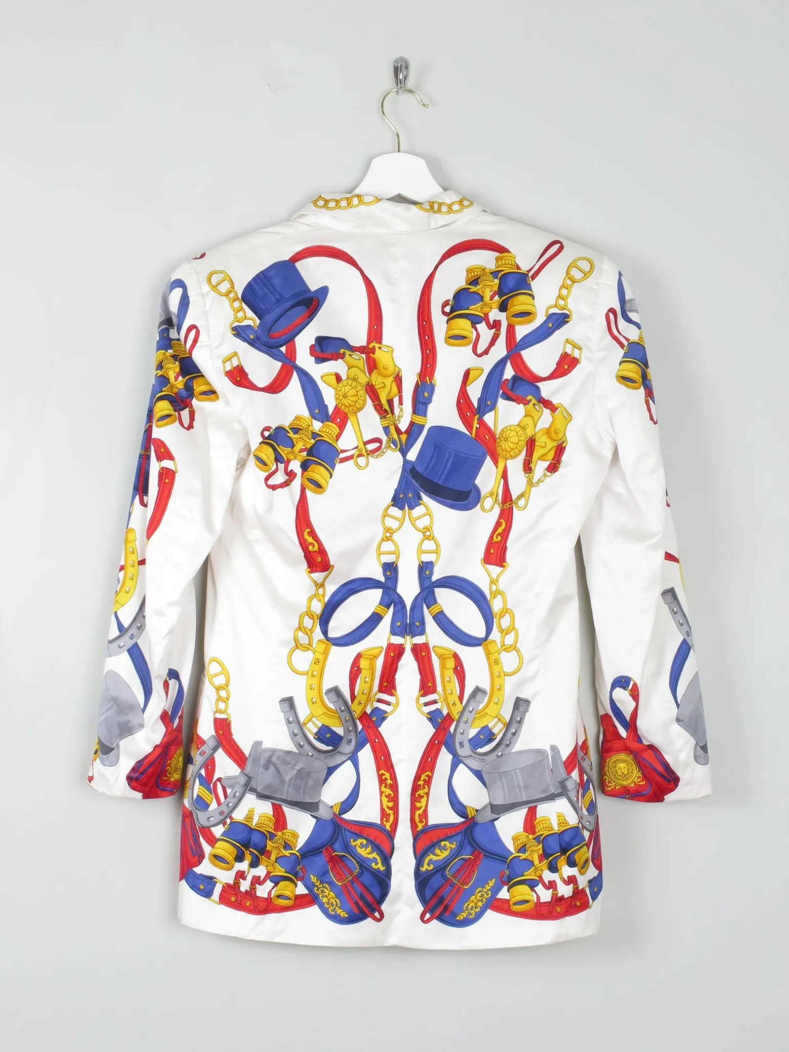 Women's Chain Print Vintage Escacda Trophy Jacket S