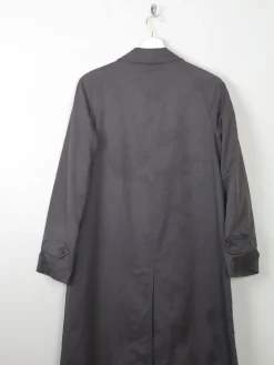 Women's Charcoal Vintage Burberry Trench Coat XS/S