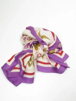 Women’s Colourful Large Vintage Silk Scarf