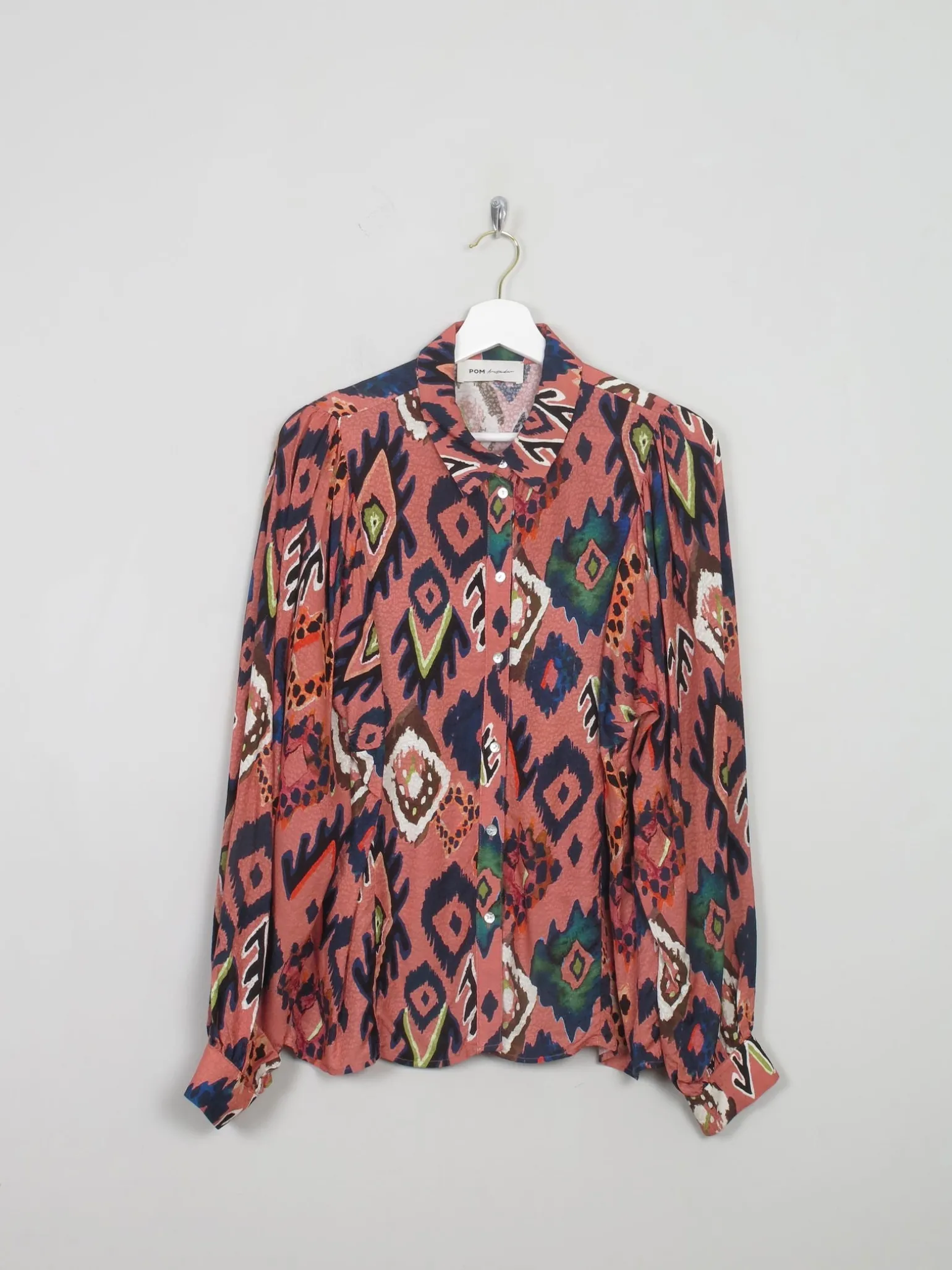 Women's Colourful Pom Blouse M
