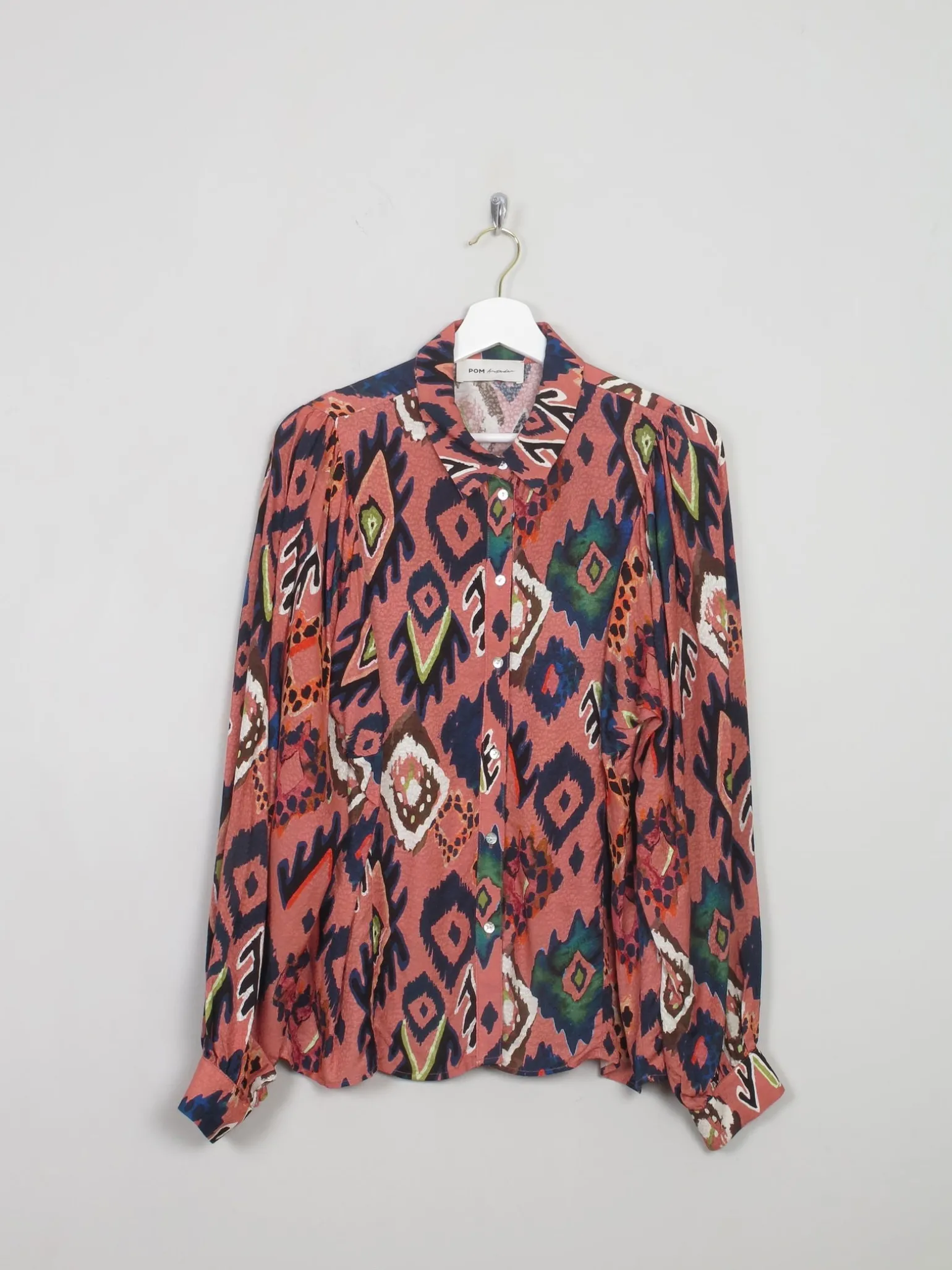 Women's Colourful Pom Blouse M