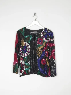 Women’s Colourful Vintage Beaded Jacket S