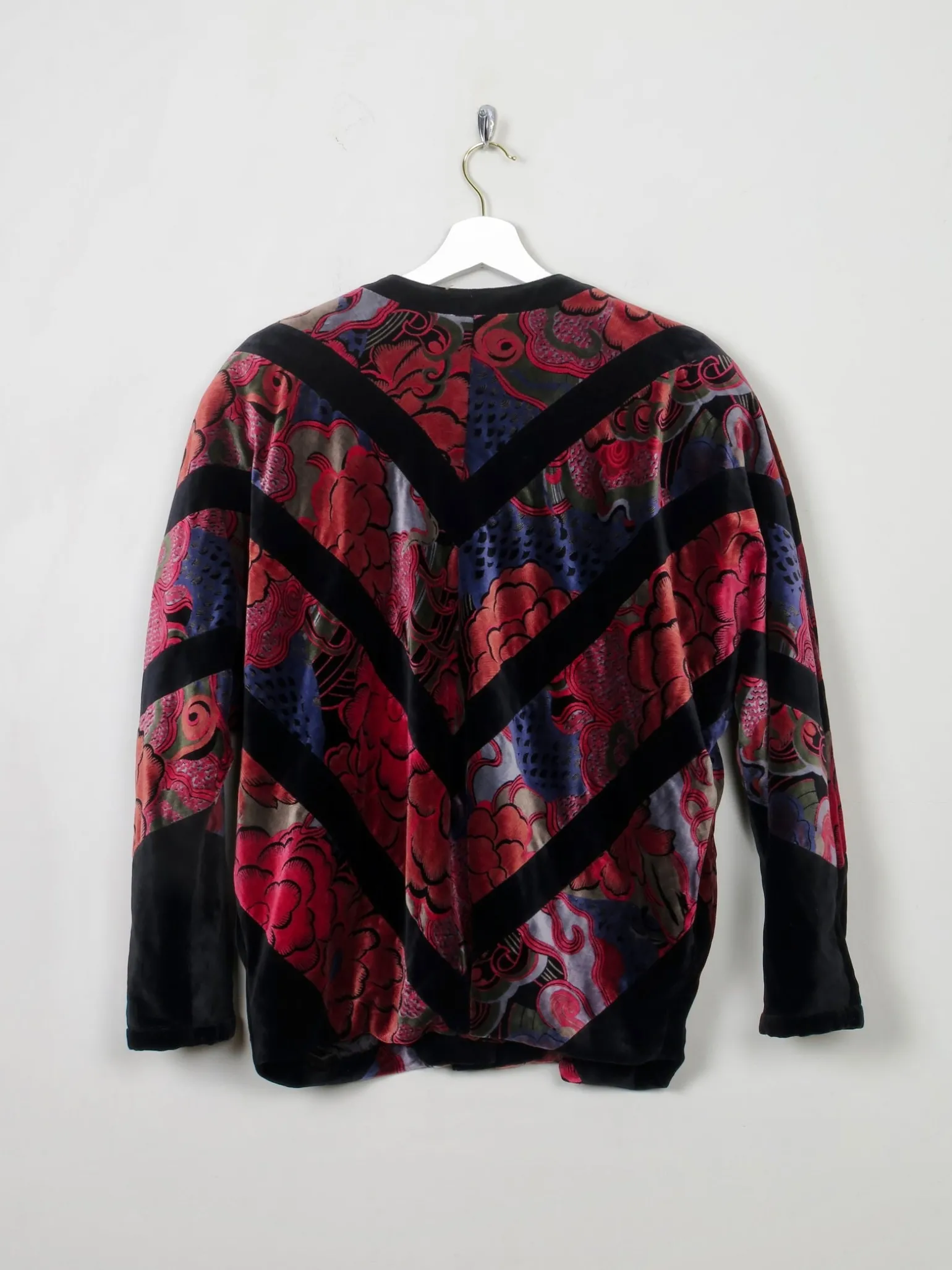 Women’s Colourful Vintage Velvet Bomber Jacket S/M