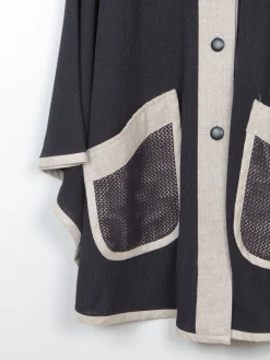 Women's Cotton & Linen Vintage Cape One Size