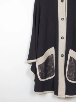 Women's Cotton & Linen Vintage Cape One Size