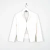 Women’s Cream Tuxedo Style Cotton Cropped  Vintage Jacket