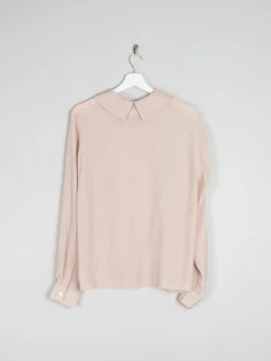 Women's Cream Vintage Blouse With Long Sleeves M/L