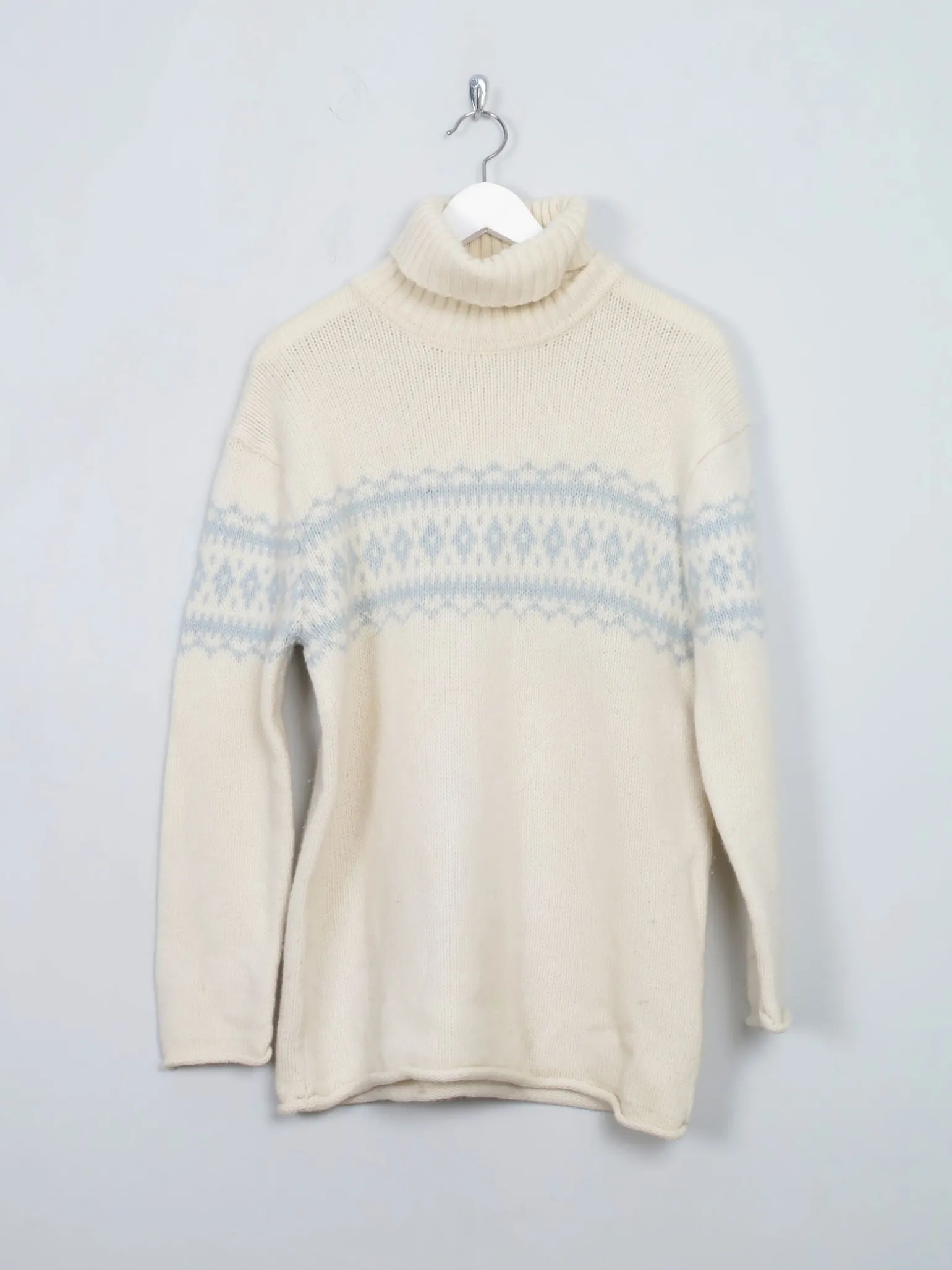 Women's Cream Vintage Marc O Polo Turtle Neck Jumper M