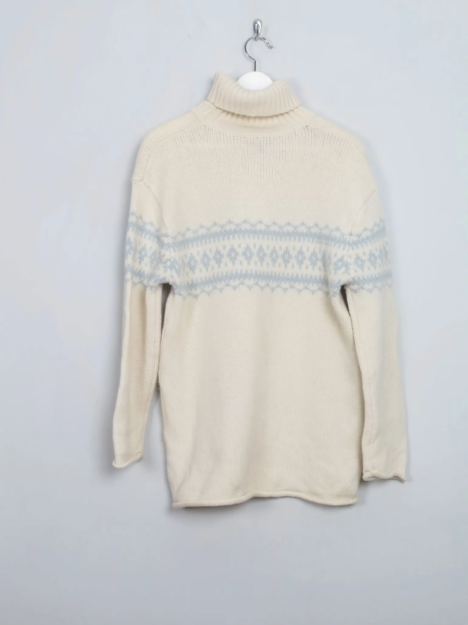 Women's Cream Vintage Marc O Polo Turtle Neck Jumper M