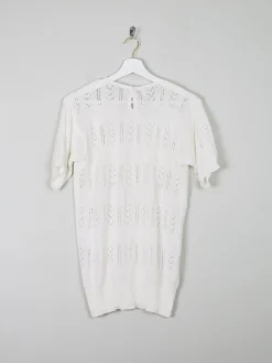 Women's Crochet Short Sleeved Top M