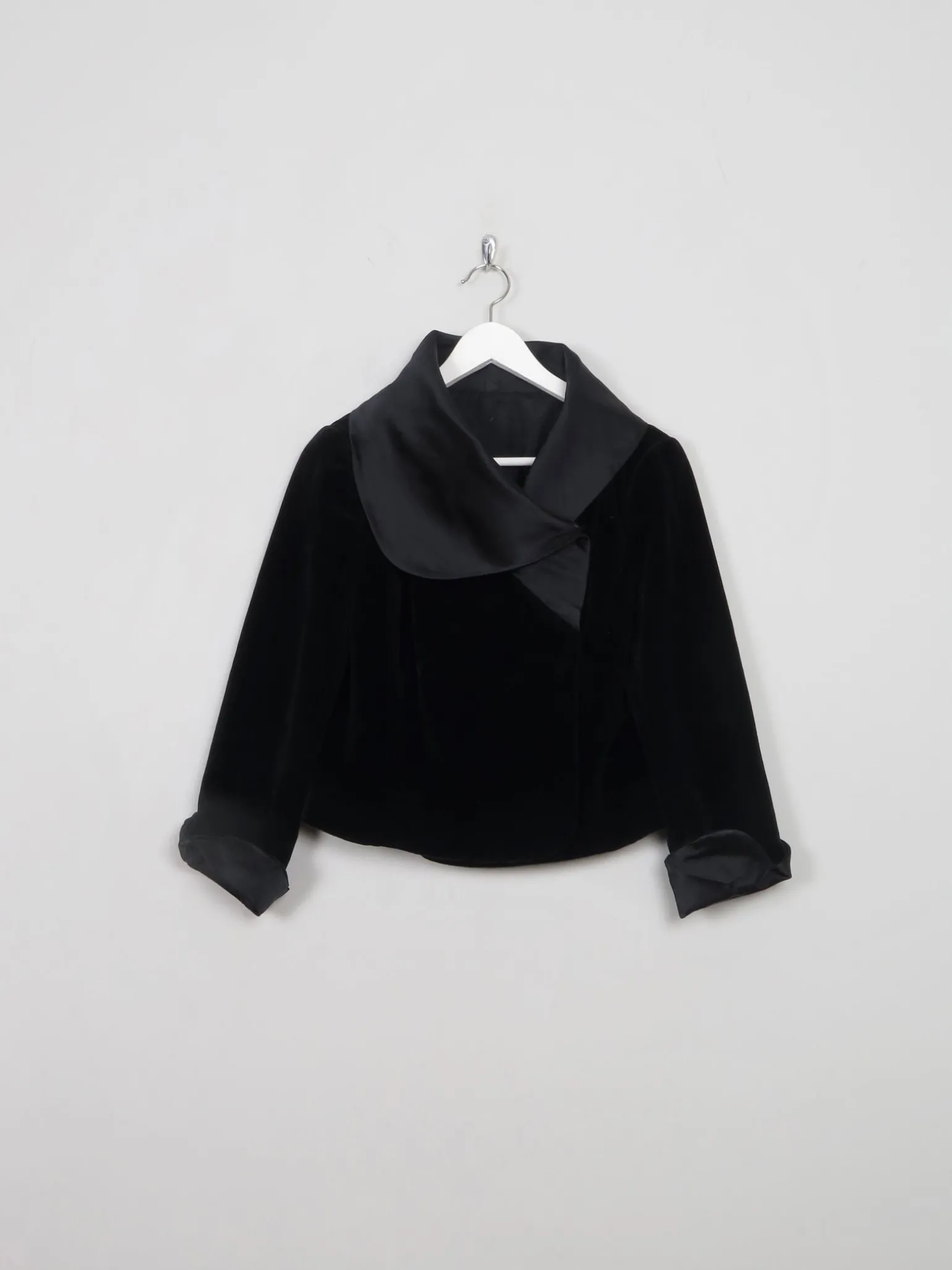 Women's Cropped Velvet Jacket S