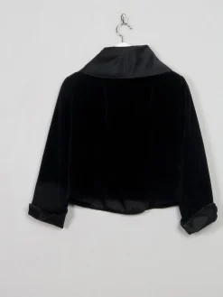 Women's Cropped Velvet Jacket S
