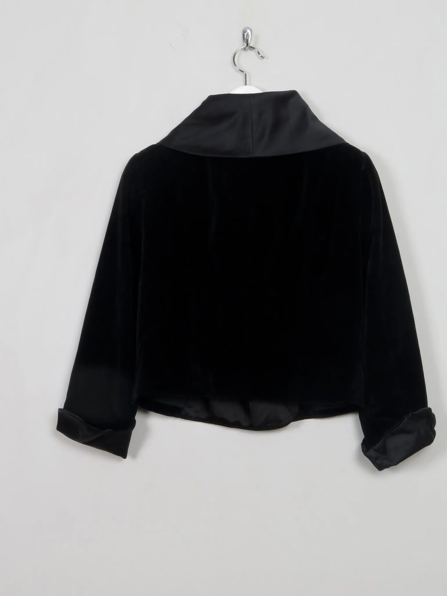 Women's Cropped Velvet Jacket S