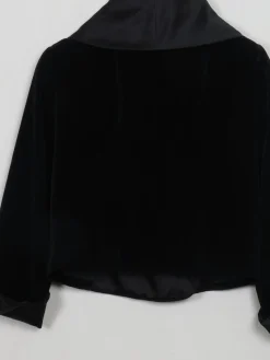Women's Cropped Velvet Jacket S