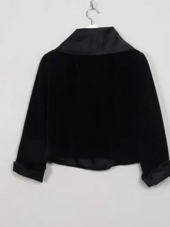 Women's Cropped Velvet Jacket S