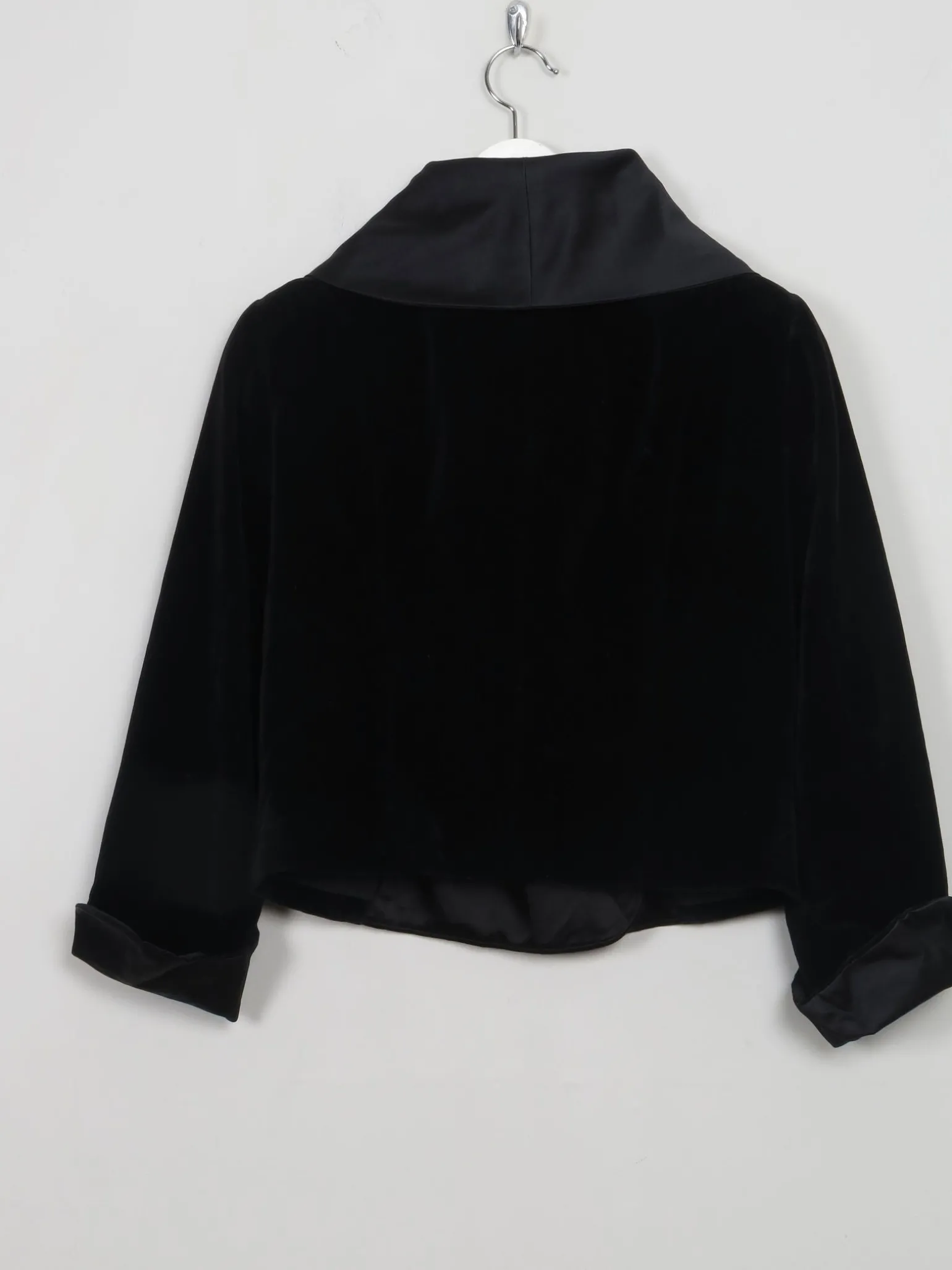Women's Cropped Velvet Jacket S