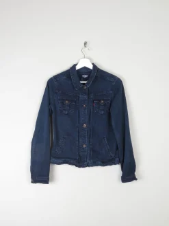 Women's Dark Blue Levis Stretch Denim Jacket XS
