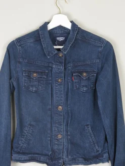 Women's Dark Blue Levis Stretch Denim Jacket XS