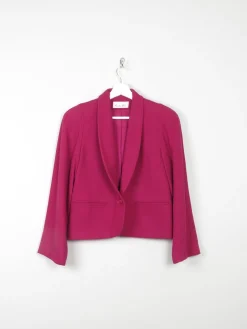 Women's Deep Pink Cropped Jacket 'Austin Hill' 8/10