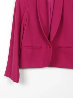 Women's Deep Pink Cropped Jacket 'Austin Hill' 8/10