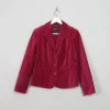 Women's Deep Pink Vintage Velvet Jacket S/M