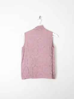 Women's Dusty Pink Vintage Silk Blouse XS