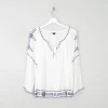 Women's Embroidered Ethnic Vintage Style Top M/L