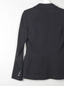 Women's Escada Black Fitted Vintage Jacket XS 6/8