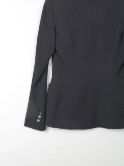Women's Escada Black Fitted Vintage Jacket XS 6/8