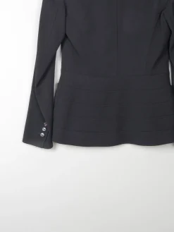 Women's Escada Black Fitted Vintage Jacket XS 6/8