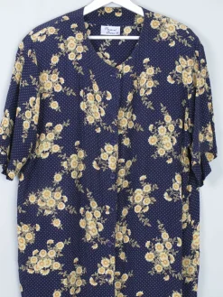 Women's Floral Longline Top L/XL
