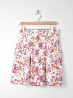 Women’s Floral Vintage Bermuda Shorts S