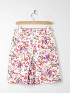Women’s Floral Vintage Bermuda Shorts S