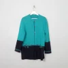 Women's Green & Navy Wool Mix Cardigan M/L/XL