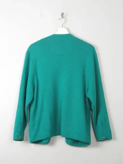 Women's Green Vintage Wool Cardigan M/L