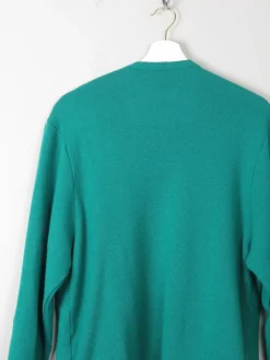 Women's Green Vintage Wool Cardigan M/L