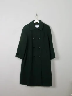 Women's Green Wool Vintage Coat Windsmoor M/L