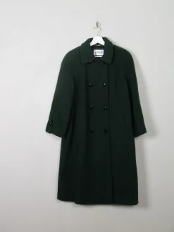 Women's Green Wool Vintage Coat Windsmoor M/L