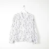 Women’s Grey & Black Vintage Blouse S/M
